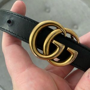 AUTHENTIC GUCCI LEATHER BELT 90CM it is real!!
